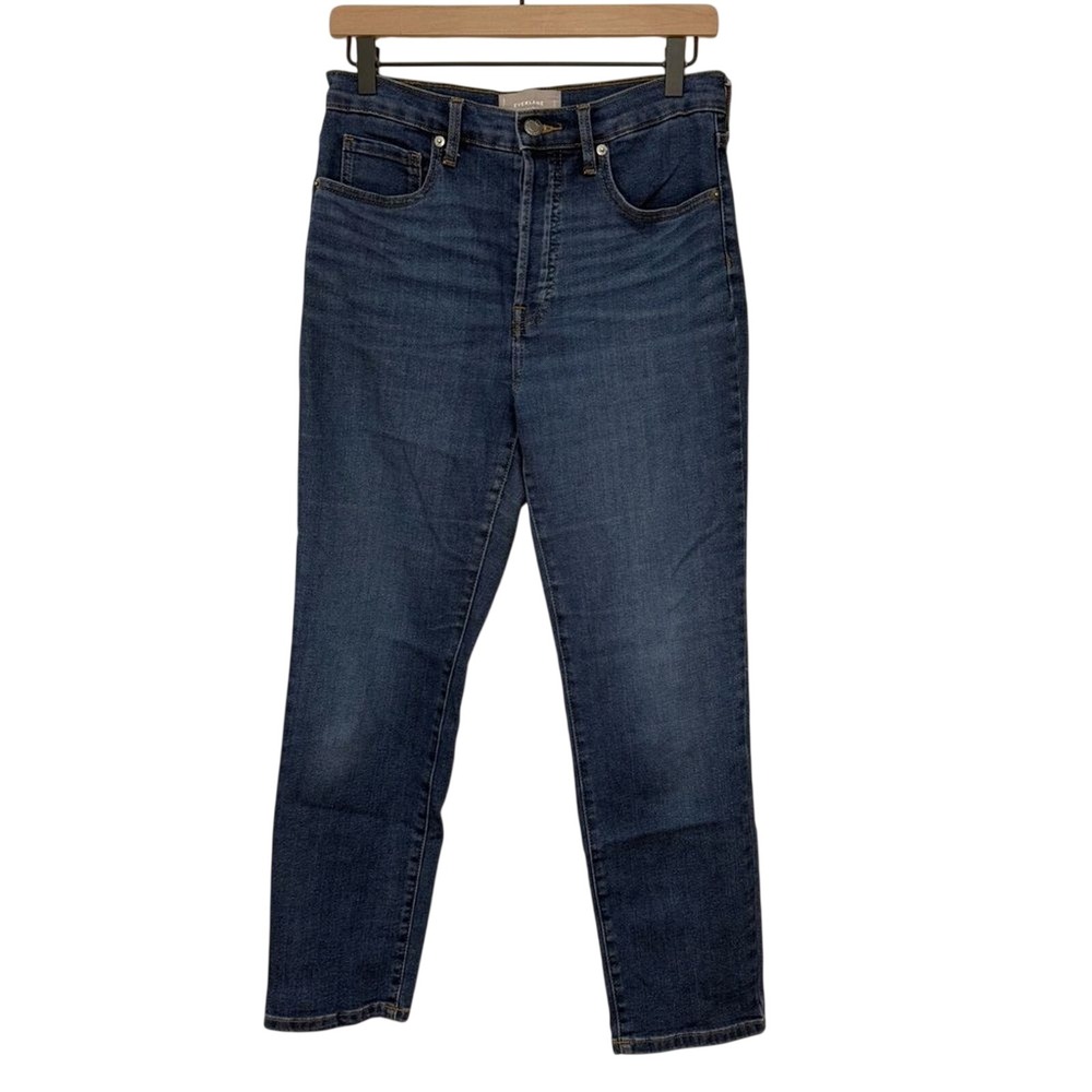 Everlane‎ women's High Rise Slim Straight 28 Ankle Button Fly